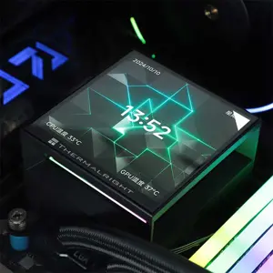 Thermalright Hyper Vision 360 ARGB 360mm AIO Liquid CPU Cooler, Triple Fan High Performance Water Cooling System with ARGB Lighting and Vision Display