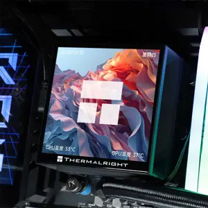 Thermalright Hyper Vision 360 ARGB 360mm AIO Liquid CPU Cooler, Triple Fan High Performance Water Cooling System with ARGB Lighting and Vision Display