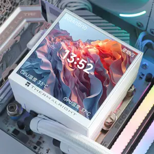 Thermalright Hyper Vision 360 ARGB 360mm AIO Liquid CPU Cooler, Triple Fan High Performance Water Cooling System with ARGB Lighting and Vision Display