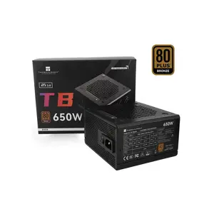 Thermalright TR-TB650S 650W 80 Plus Bronze Non-Modular ATX 3.0 Power Supply, Reliable Gaming PSU with Stable Power Delivery and Efficient Cooling