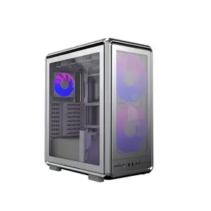 Cooler Master MasterFrame 500 Mesh Silver ARGB ATX PC Case, High-Airflow Mesh Front Design, Modular Chassis Architecture, ARGB Gaming Showcase Case