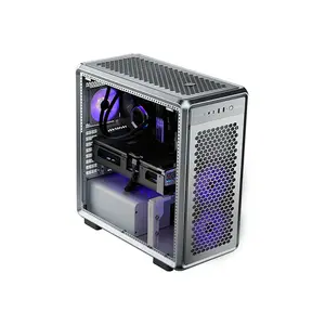 Cooler Master MasterFrame 600 Silver ARGB PC Case, Modular Open Frame Design, ARGB Lighting Integration, Premium Showcase Gaming Chassis