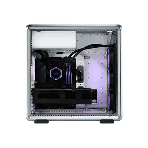 Cooler Master MasterFrame 600 Silver ARGB PC Case, Modular Open Frame Design, ARGB Lighting Integration, Premium Showcase Gaming Chassis