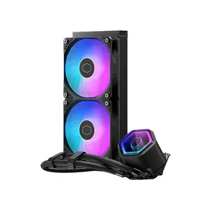 Cooler Master MasterLiquid 240 Core II Liquid Cooler, Dual Fan AIO CPU Cooling System, 240mm Radiator Design, High-Performance Liquid Cooling Solution for Gaming and Productivity PCs