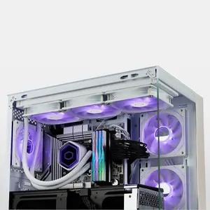 Cooler Master MasterLiquid 360 Core II White Liquid Cooler, Triple Fan AIO CPU Cooling System, 360mm Radiator Design, High-Performance Liquid Cooling Solution, White Edition