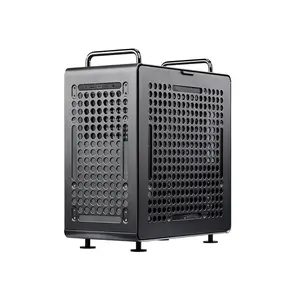 Cooler Master Qube 540 Stardust Iron ATX PC Case, Panoramic Tempered Glass Gaming Chassis, Full-View Showcase Design, Premium Gaming and Performance PC Case