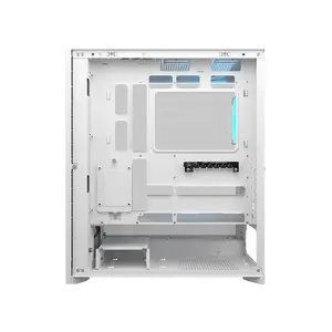 COUGAR Airface 180 Compact ATX Mid-Tower Gaming Case White Edition, High-Airflow Mesh Front Panel, Tempered Glass Side Panel, Premium Gaming PC Chassis