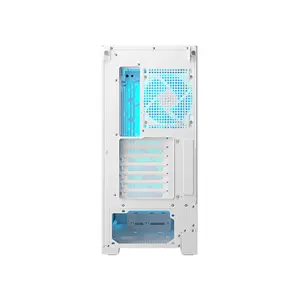 COUGAR Airface 180 Compact ATX Mid-Tower Gaming Case White Edition, High-Airflow Mesh Front Panel, Tempered Glass Side Panel, Premium Gaming PC Chassis