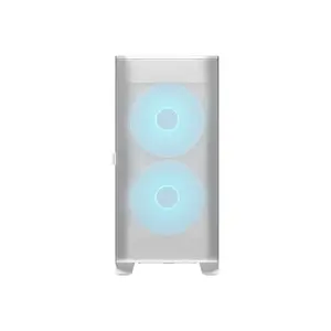 COUGAR Airface FLO RGB Mid-Tower Gaming Case White Edition, High-Airflow RGB Design, Tempered Glass Side Panel, Premium Gaming and Performance PC Chassis