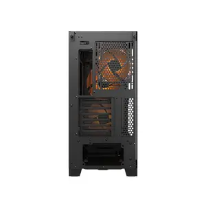 COUGAR Airface FLO RGB Mid-Tower Gaming Case Black Edition, High-Airflow RGB Design, Tempered Glass Side Panel, Premium Gaming and Performance PC Chassis