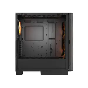 COUGAR Airface FLO RGB Mid-Tower Gaming Case Black Edition, High-Airflow RGB Design, Tempered Glass Side Panel, Premium Gaming and Performance PC Chassis