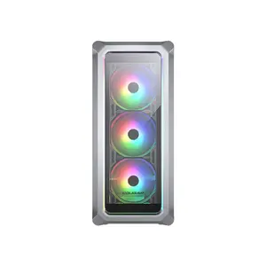COUGAR Archon 2 RGB Mid-Tower Gaming Case White Edition, Tempered Glass Side Panel, High-Airflow Design, RGB Fan Equipped Gaming Chassis