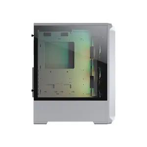 COUGAR Archon 2 RGB Mid-Tower Gaming Case White Edition, Tempered Glass Side Panel, High-Airflow Design, RGB Fan Equipped Gaming Chassis