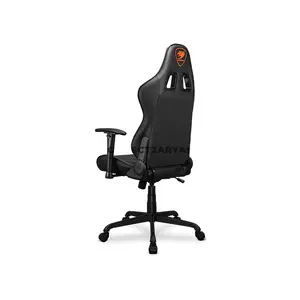 COUGAR ARMOR ELITE Black Ergonomic Gaming Chair with Breathable PVC Leather, Head & Lumbar Pillows, 160° Reclining Backrest, 2D Adjustable Armrests & Class 4 Gas Lift Cylinder