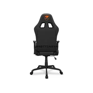 COUGAR ARMOR ELITE Black Ergonomic Gaming Chair with Breathable PVC Leather, Head & Lumbar Pillows, 160° Reclining Backrest, 2D Adjustable Armrests & Class 4 Gas Lift Cylinder