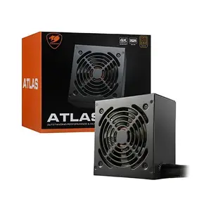 COUGAR ATLAS 550W Power Supply, 80 PLUS Bronze Certified Efficiency, Reliable ATX Gaming PSU, Efficient Cooling Design, Stable Power Delivery