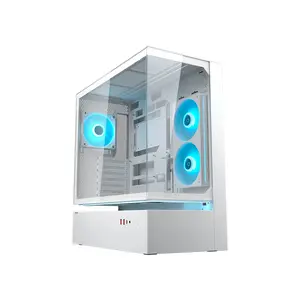 COUGAR CFV235 Series Mid-Tower Gaming Case White Edition, Tempered Glass Gaming Chassis, High-Airflow Cooling Design, Premium Gaming PC Case