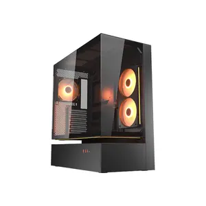 COUGAR CFV235 Series Mid-Tower Gaming Case Black Edition, Tempered Glass Gaming Chassis, High-Airflow Cooling Design, Premium Gaming PC Case