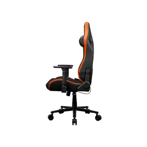 COUGAR DEFENSOR Ergonomic Gaming Chair with Hyper-Dura Leatherette, PushBack Advanced Lumbar Support, 4D Folding Armrests, Magnetic Memory Foam Neck Pillow, 155° Reclining Backrest & Class 4 Gas Lift