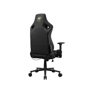 COUGAR DEFENSOR F Black Gold Gaming Chair, 4D Folding Armrests, Ergonomic Racing Style Design, Premium Comfort Gaming and Office Chair