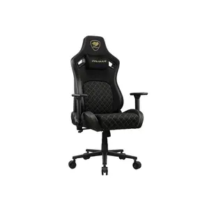 COUGAR DEFENSOR F Black Gold Gaming Chair, 4D Folding Armrests, Ergonomic Racing Style Design, Premium Comfort Gaming and Office Chair