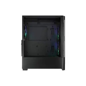COUGAR Duoface RGB Mid-Tower Gaming Case Black Edition, Dual Front Panel Design, High-Airflow Tempered Glass Chassis, RGB Gaming PC Case