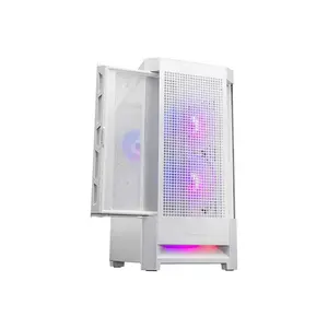 COUGAR Duoface RGB Mid-Tower Gaming Case White Edition, Dual Front Panel Design, High-Airflow Tempered Glass Chassis, RGB Gaming PC Case