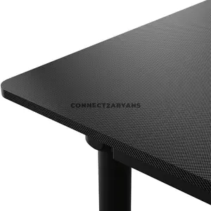 COUGAR E-GRAV 160 Electric 4-Leg Height Adjustable Gaming Desk Black, 160 × 75cm Carbon Fiber Textured Desktop, Dual-Motor System, Dual Memory Presets, Full Desk Mouse Pad, Cable Management & Headset Hook