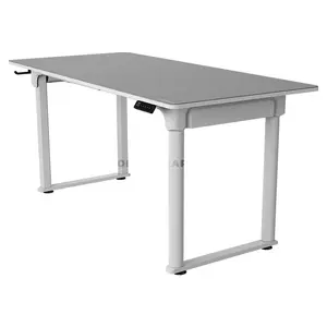 COUGAR E-GRAV 160 Electric 4-Leg Height Adjustable Gaming Desk White, 160 × 75cm Carbon Fiber Textured Desktop, Dual-Motor System, Dual Memory Presets, Full Desk Mouse Pad, Cable Management & Headset Hook