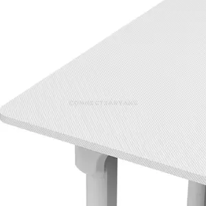 COUGAR E-GRAV 160 Electric 4-Leg Height Adjustable Gaming Desk White, 160 × 75cm Carbon Fiber Textured Desktop, Dual-Motor System, Dual Memory Presets, Full Desk Mouse Pad, Cable Management & Headset Hook