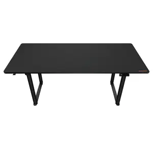 COUGAR E-GRAV 180 Electric 4-Leg Height Adjustable Gaming Desk Black, 180 × 80cm Carbon Fiber Desktop, Dual-Motor System, Dual Memory Presets, Full Desk Mouse Pad, Cable Management & Headset Hook
