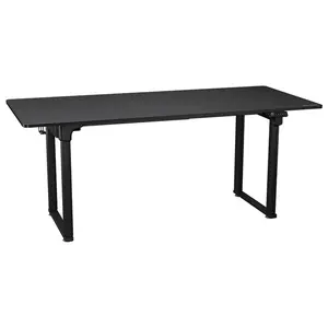 COUGAR E-GRAV 180 Electric 4-Leg Height Adjustable Gaming Desk Black, 180 × 80cm Carbon Fiber Desktop, Dual-Motor System, Dual Memory Presets, Full Desk Mouse Pad, Cable Management & Headset Hook
