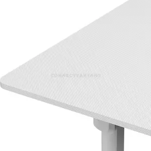COUGAR E-GRAV 180 Electric 4-Leg Height Adjustable Gaming Desk White, 180 × 80cm Carbon Fiber Textured Desktop, Dual-Motor System, Dual Memory Presets, Full Desk Mouse Pad, Cable Management & Headset Hook