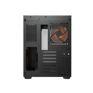 COUGAR FV150 RGB Mid-Tower Gaming Case Black Edition, Panoramic Tempered Glass Chassis, RGB Fan Equipped Design, Showcase Gaming PC Case