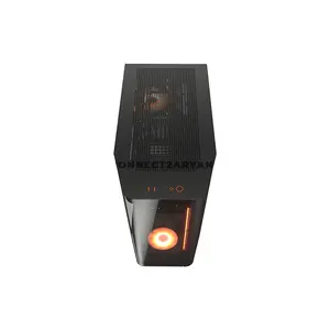 COUGAR FV270 RGB Black Mid Tower PC Case with Curved Tempered Glass, 4×ARGB PWM Fans, USB Type-C Gen 2, Vertical GPU Support, E-ATX Motherboard Support, 420mm GPU Clearance