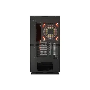 COUGAR FV270 RGB Black Mid Tower PC Case with Curved Tempered Glass, 4×ARGB PWM Fans, USB Type-C Gen 2, Vertical GPU Support, E-ATX Motherboard Support, 420mm GPU Clearance