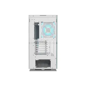 COUGAR FV270 RGB White Mid Tower PC Case with Curved Tempered Glass, 4×ARGB PWM Fans, USB Type-C Gen 2, Vertical GPU Support, E-ATX Motherboard Support, 420mm GPU Clearance
