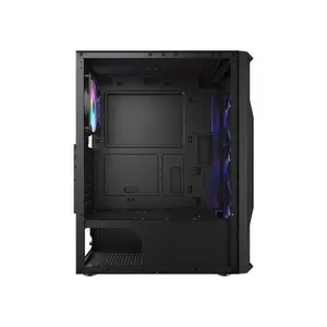 COUGAR MX110 Compact ATX Mid-Tower Gaming Case, High-Airflow Compact Chassis Design, Tempered Glass Side Panel, Gaming and Performance PC Case