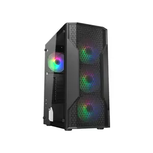 COUGAR MX110 Compact ATX Mid-Tower Gaming Case, High-Airflow Compact Chassis Design, Tempered Glass Side Panel, Gaming and Performance PC Case