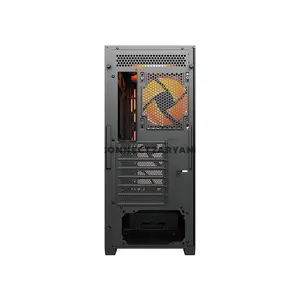 COUGAR MX600 AIR PRO Black Full Tower PC Case with Panoramic Tempered Glass, 4×140mm ARGB PWM Fans, USB 3.2 Gen 2 Type-C, Vertical GPU Support, E-ATX Motherboard Support, 420mm Radiator Support