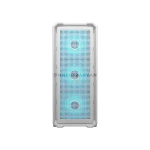 COUGAR MX600 AIR PRO White Full Tower PC Case with Panoramic Tempered Glass, 4×140mm ARGB PWM Fans, USB 3.2 Gen 2 Type-C, Vertical GPU Support, E-ATX Motherboard Support, 420mm Radiator Support