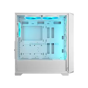 COUGAR MX600 AIR PRO White Full Tower PC Case with Panoramic Tempered Glass, 4×140mm ARGB PWM Fans, USB 3.2 Gen 2 Type-C, Vertical GPU Support, E-ATX Motherboard Support, 420mm Radiator Support