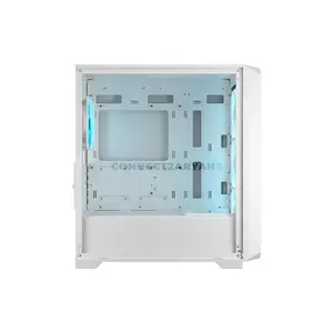 COUGAR MX600 Mini V2 Pro White Micro-ATX Mini Tower PC Case with Panoramic Tempered Glass, 4×120mm ARGB PWM Fans, USB 3.2 Gen 2 Type-C, Optimized Airflow Design, 360mm Radiator Support, 360mm GPU Clearance