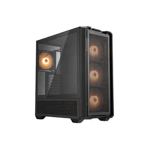 COUGAR MX600 RGB Full Tower Gaming Case Black Edition, Tempered Glass Side Panel, High Cooling Performance Design, Premium Showcase Gaming Chassis