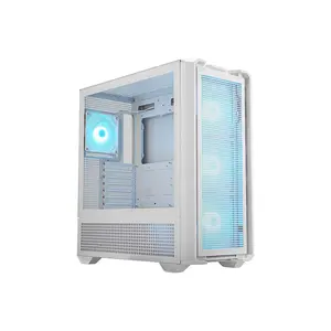 COUGAR MX600 RGB Full Tower Gaming Case White Edition, Tempered Glass Side Panel, High Cooling Performance Design, Premium Showcase Gaming Chassis