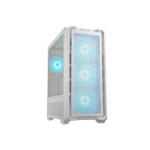 COUGAR MX600 RGB Full Tower Gaming Case White Edition, Tempered Glass Side Panel, High Cooling Performance Design, Premium Showcase Gaming Chassis