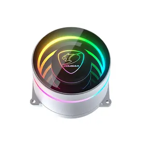 COUGAR Poseidon Elite 240 Liquid CPU Cooler White Edition, 240mm AIO Cooling System, Dual High-Performance Fans, Premium Liquid Cooling Solution for Gaming PCs