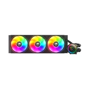 COUGAR Poseidon Elite 360 Liquid CPU Cooler Black Edition, 360mm AIO Cooling System, Triple High-Performance Fans, Premium Liquid Cooling Solution for Gaming PCs