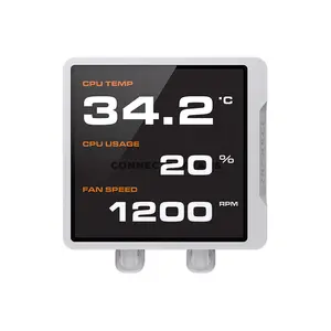 COUGAR POSEIDON VISTEK PRO 360 ARGB White AIO Liquid CPU Cooler with 3.95-inch IPS TFT LCD Display, 720×720 Resolution, Single-Frame PWM ARGB Fans, Intel LGA1851 & AMD AM5 Support