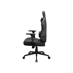 COUGAR PRYME Gold Ergonomic Gaming Chair with Premium PVC Leather, Adjustable Seat Depth, 3D Adjustable Armrests, Adjustable Headrest & Lumbar Support, Class 4 Gas Lift